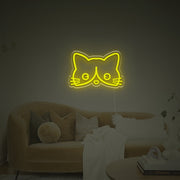 Cuty Cat Head LED Neon Sign