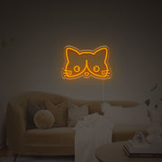 Cuty Cat Head LED Neon Sign