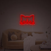 Cuty Cat Head LED Neon Sign