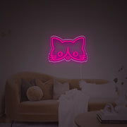 Cuty Cat Head LED Neon Sign