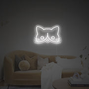 Cuty Cat Head LED Neon Sign