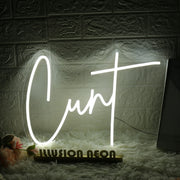 Cxnt White Neon Sign