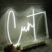 Cxnt White Neon Sign