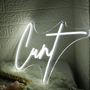 Cxnt White Neon Sign