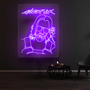 Cyberpunk 2077 Keanu Reeves Neon Sign