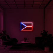 Czech Republic Flag Neon Sign