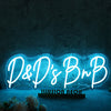 D And Ds BnB Blue Neon Sign