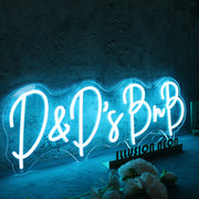 D And Ds BnB Blue Neon Sign