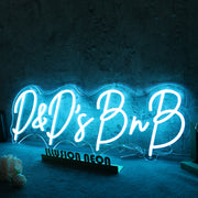 D And Ds BnB Blue Neon Sign