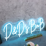 D And Ds BnB Blue Neon Sign