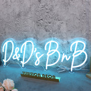 D And Ds BnB Blue Neon Sign