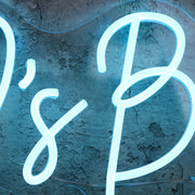 D And Ds BnB Blue Neon Sign