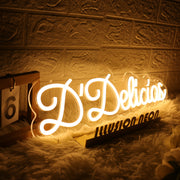 D Delicias Yellow Neon Sign