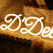 D Delicias Yellow Neon Sign