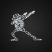 Dabbing Skeleton Sign Neon Sign