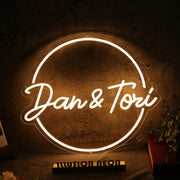 Dan And Tori Yellow Neon Sign