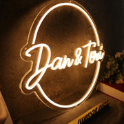 Dan And Tori Yellow Neon Sign