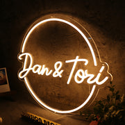 Dan And Tori Yellow Neon Sign