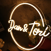 Dan And Tori Yellow Neon Sign