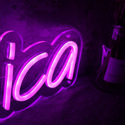 Danica Purple Name Neon Sign