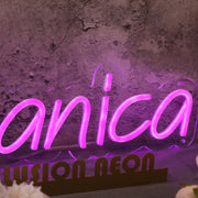 Danica Purple Name Neon Sign