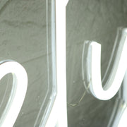 Darely White Neon Sign