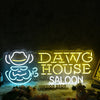 Dawg House Saloon Custom Neon Sign