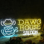 Dawg House Saloon Custom Neon Sign