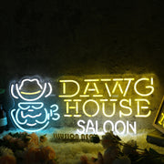 Dawg House Saloon Custom Neon Sign