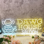 Dawg House Saloon Custom Neon Sign