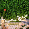 Dayoos Styles Yellow Neon Sign