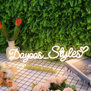 Dayoos Styles Yellow Neon Sign