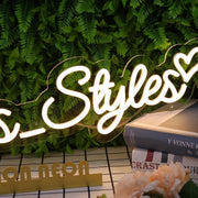 Dayoos Styles Yellow Neon Sign