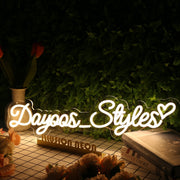 Dayoos Styles Yellow Neon Sign