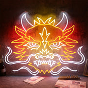 Deagon Head Neon Sign