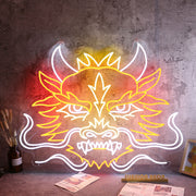 Deagon Head Neon Sign