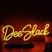 Dee Slack Yellow Neon Sign