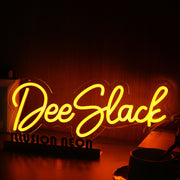 Dee Slack Yellow Neon Sign