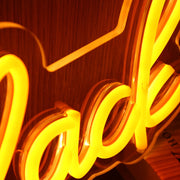 Dee Slack Yellow Neon Sign