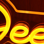 Dee Slack Yellow Neon Sign