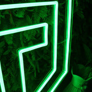 Defensive Shield Green Neon Sign