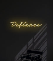 Defiance Neon Sign