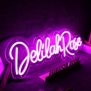 Delilah Rose Purple Neon Sign