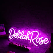 Delilah Rose Purple Neon Sign