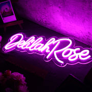 Delilah Rose Purple Neon Sign