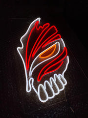 Demon Mask Anime Neon Sign