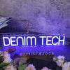 Denim Tech Blue Neon Sign