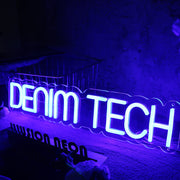 Denim Tech Blue Neon Sign