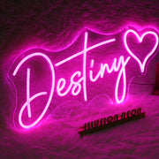 Destiny Pink Neon Sign