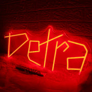 Detra Red Neon Sign